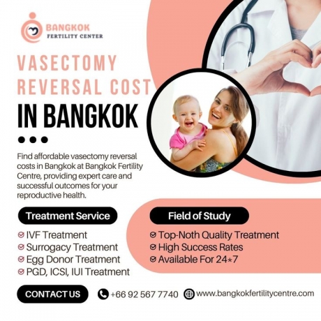 Vasectomy Reversal Cost in Bangkok: A Guide by Bangkok Fertility Centre